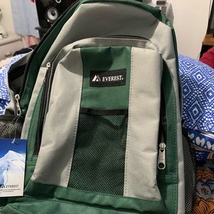 Everest Green and Grey Backpack
